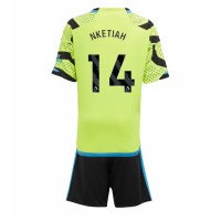 Camisa de time de futebol Arsenal Eddie Nketiah #14 Replicas 2º Equipamento Infantil 2023-24 Manga Curta (+ Calças curtas)
